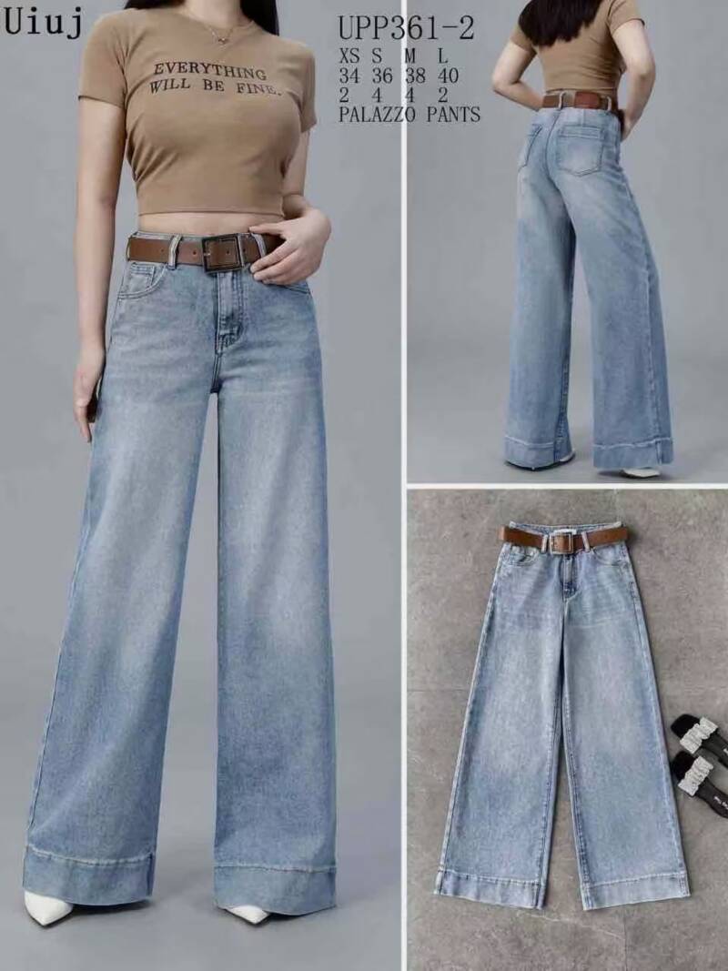 Spodnie damskie jeansy Roz XS-L, 1 Kolor Paczka 12 szt